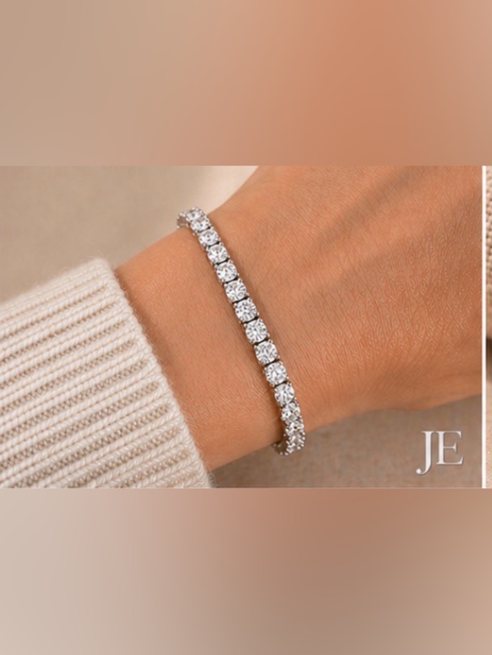 8ctw Moissanite Tennis Bracelet 4mm D VVS1 925 Silver